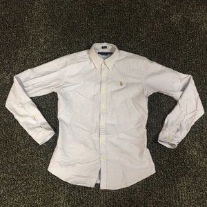 Ralph Lauren slim fit striped blouse